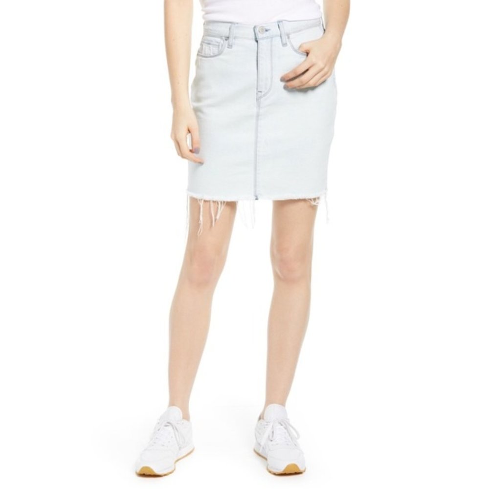 NWT Hudson Lulu Skirt Throwback Frayed Hem Sz 26